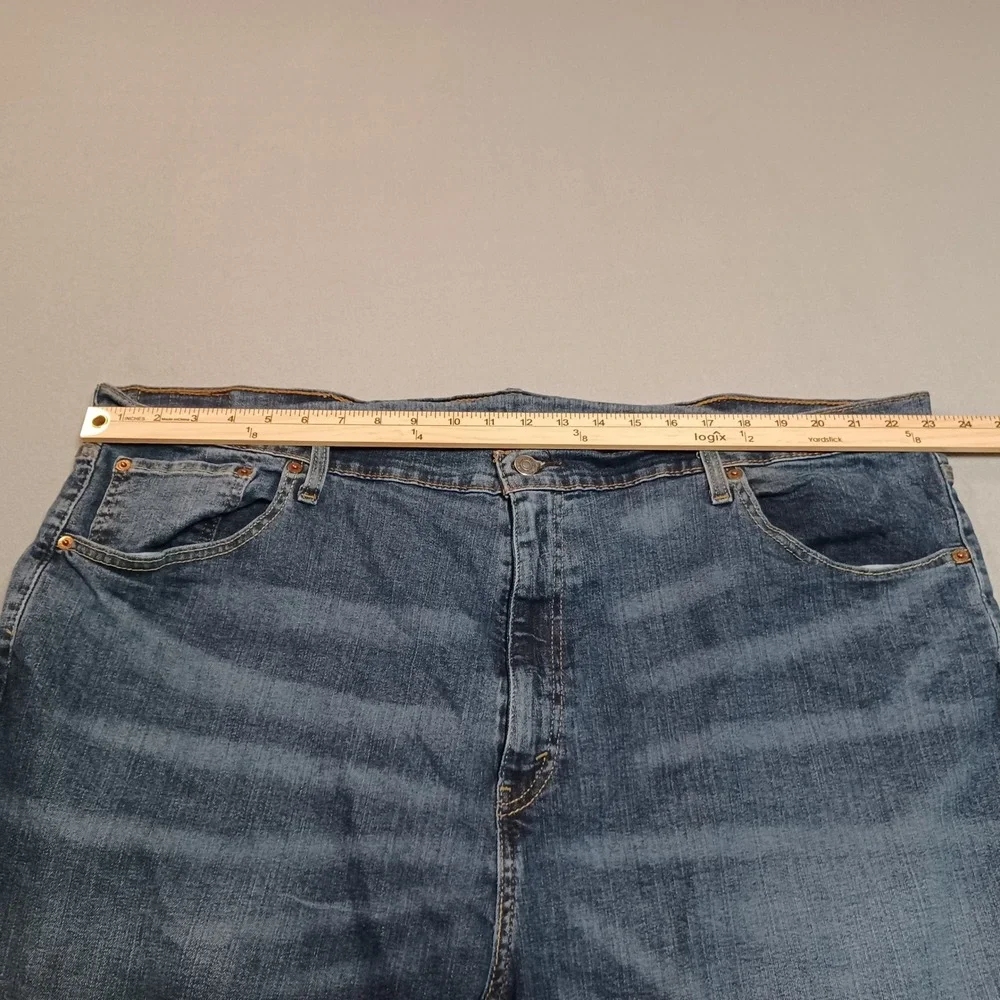 Levis 559‎ Relaxed Straight Jeans Mens 46x32 Blue Medium Wash Denim 559-0482